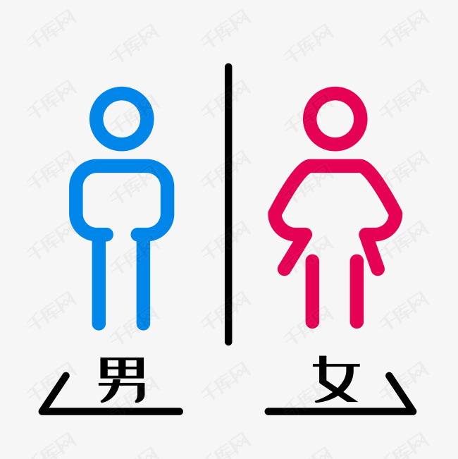 男女标志,男女标志符号