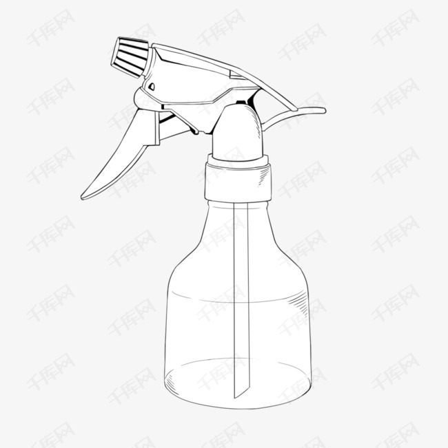 手绘白色喷雾瓶器