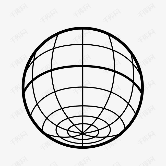 地球经纬度线条图素材图片免费下载_高清psd