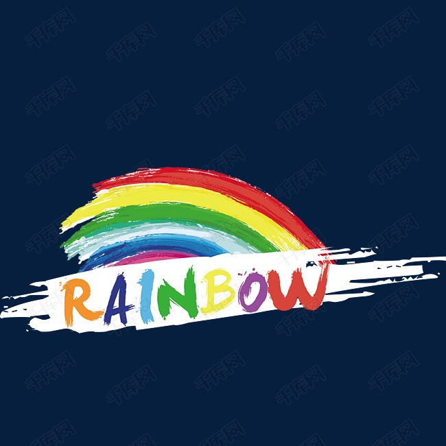 rainbow字体设计