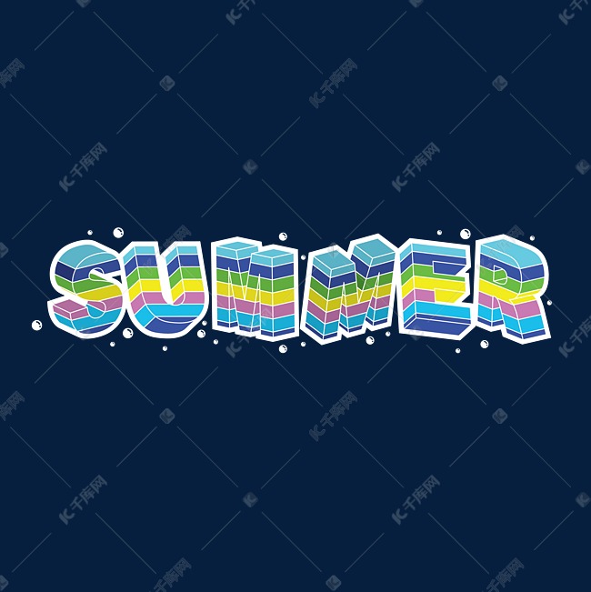 summer夏天字体