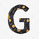 黑金质感字母G