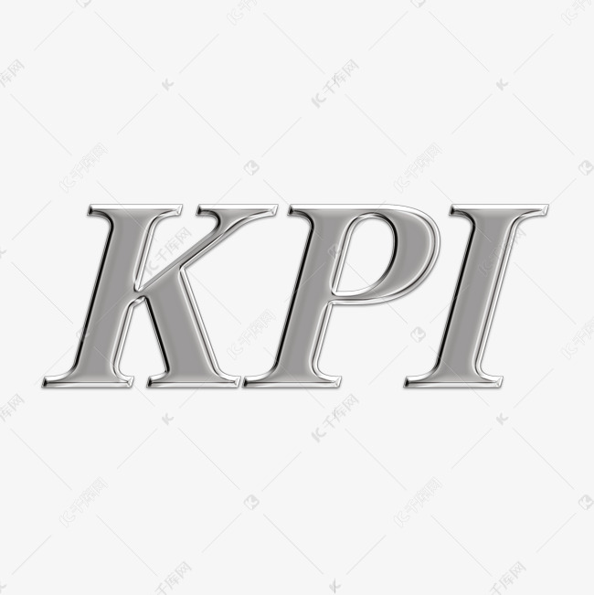 KPI金属字体