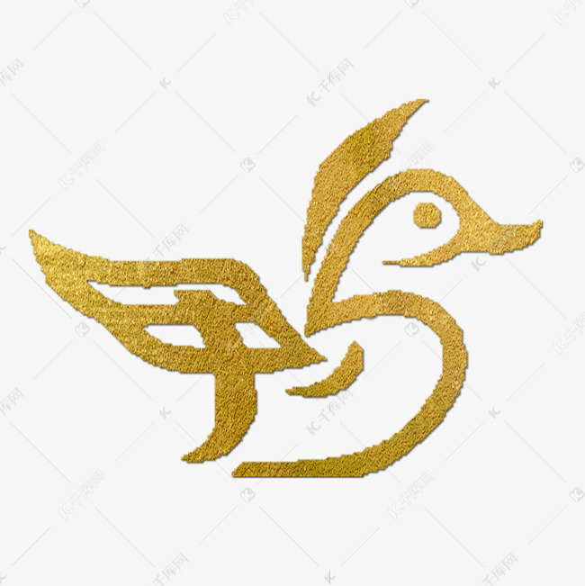 鸭金色象形字