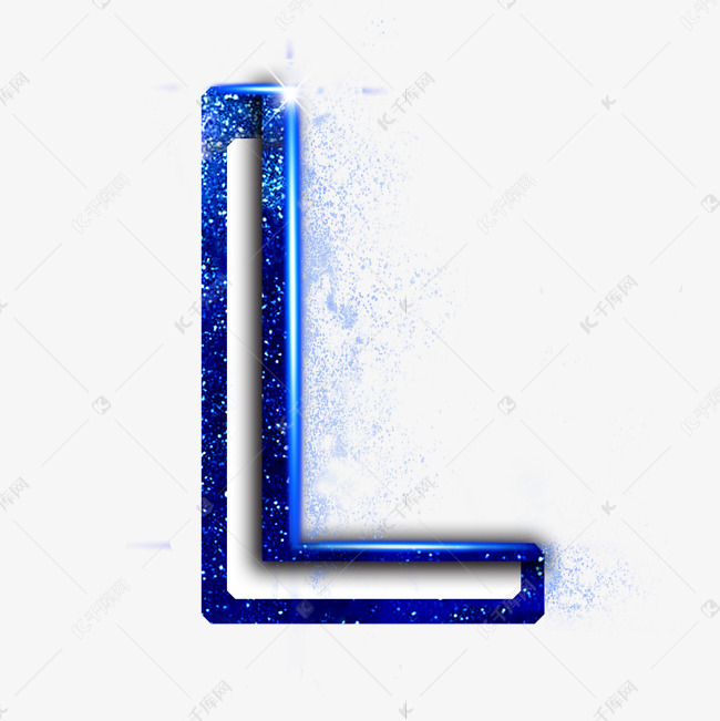 蓝色字母L