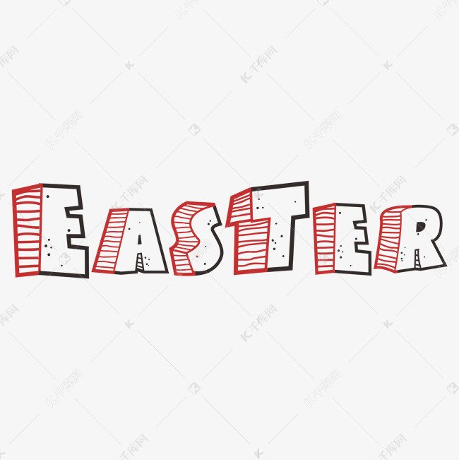 复活节创意英文字EASTER