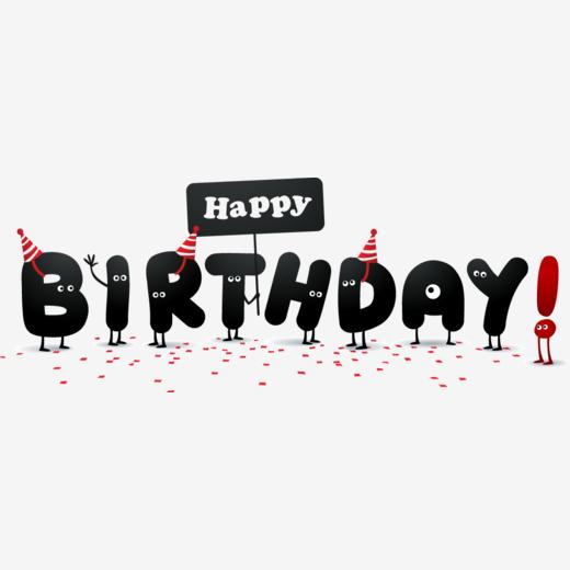 birthday花体字,happybirthday花体字 生日快乐英文birthday