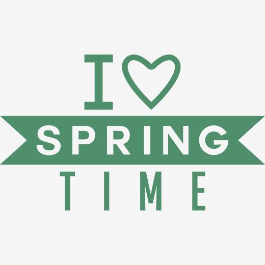 spring春矢量艺术字