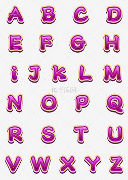 千库原创24个字母