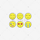 emoji卡通MBE风格手绘AI喜怒哀乐矢量表情包