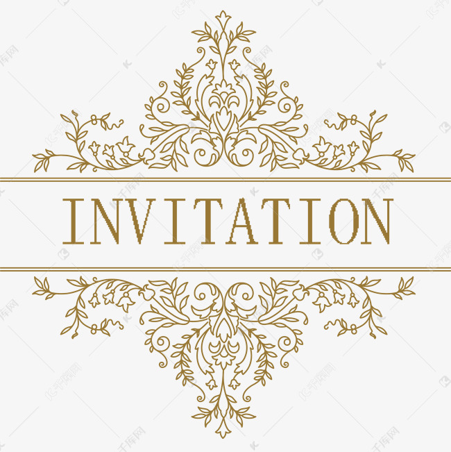 invitation邀请函千库原创艺术字