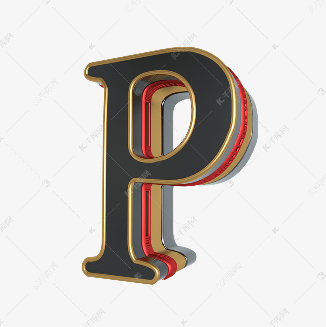 千库艺术文字频道为卡通手绘英文字母p艺术字体提供免费下载的机会