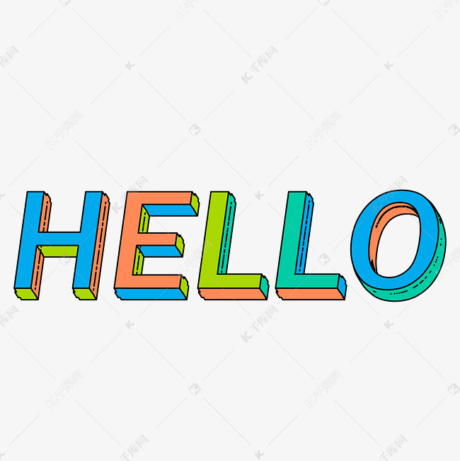 hello 哈喽你好艺术字2019-02-28发布,千库艺术文字频道为hello 哈喽