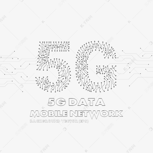 5g网络时代艺术字设计图片-千库网