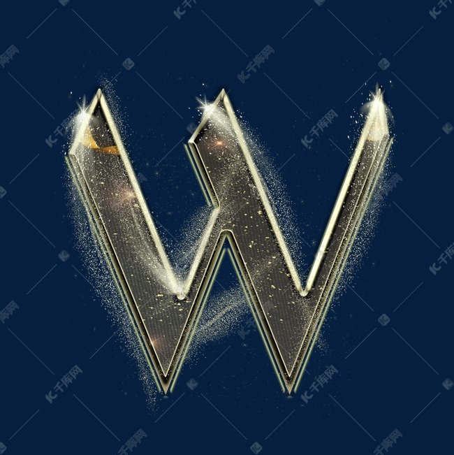 黑色星空字母w