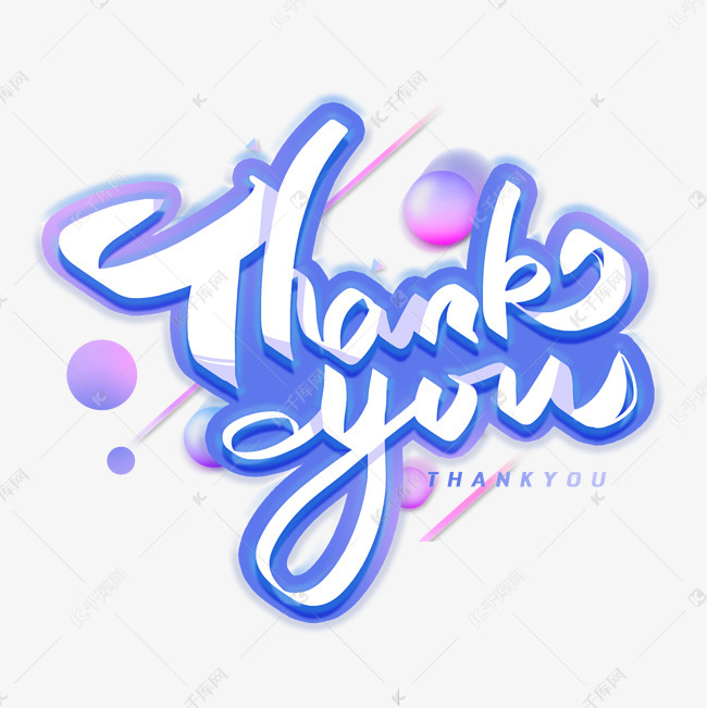 千库艺术文字频道为thankyou创意字母字体艺术字体提供免费下载
