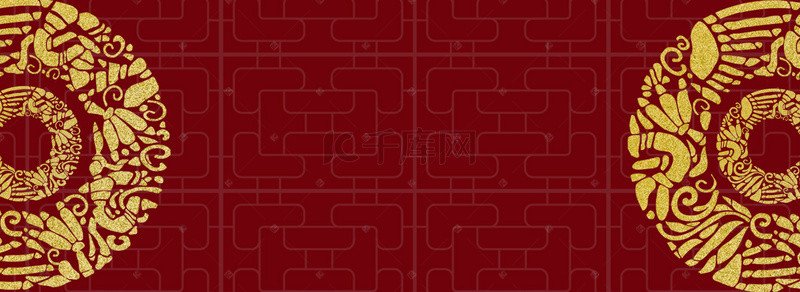 半圆中式云纹背景图片-半圆中式云纹背景素材图片-千