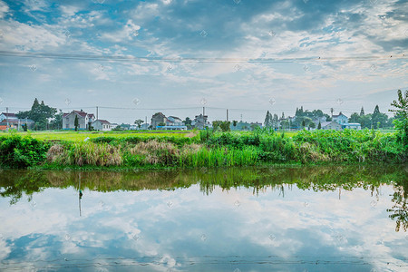 农村的 自然风景