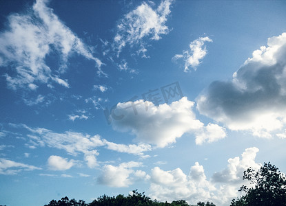 澳洲风光蓝天白云自然风景摄影图