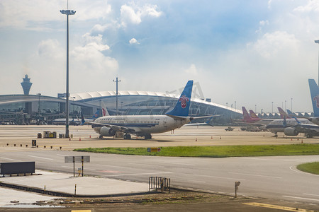 广州机场摄影图