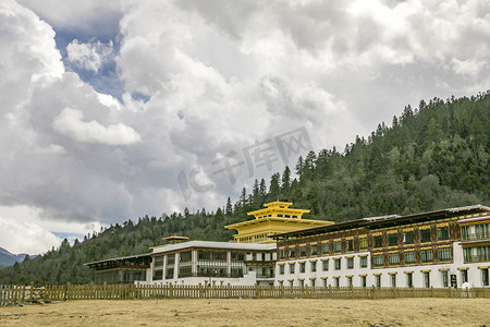 藏式摄影照片_西藏藏式建筑风景摄影图