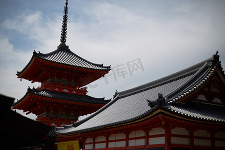 留学生活摄影照片_日本古建筑古塔摄影图