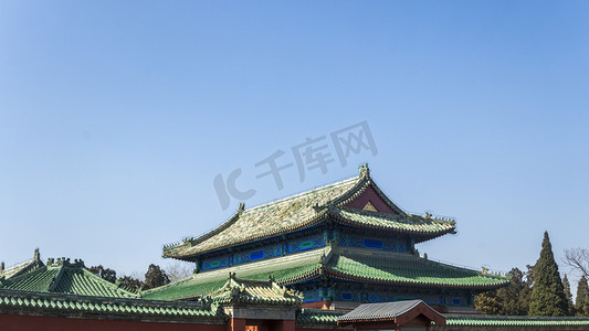 北京皇家祭祀祈福场所天坛城楼摄影图