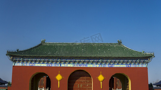 北京皇家祭祀祈福场所天坛摄影图