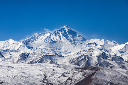 摄影照片_西藏山峰山峦景观摄影图