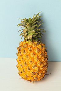 简笔画菠萝摄影照片_水果菠萝摄影图