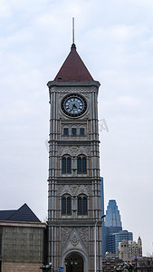欧式建筑系列之时钟塔楼摄影图