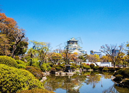 千库风原创摄影照片_日本园林风景和古典建筑摄影图