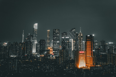 广州夜景摄影图