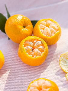 橘子摄影图