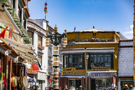 藏式摄影照片_西藏藏式建筑摄影图