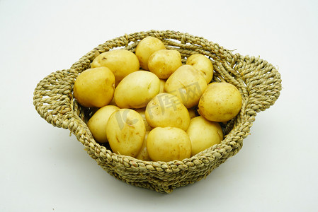 餐饮食材小土豆摄影图