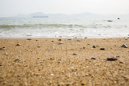 海景沙滩摄影照片_大海海景摄影图