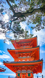 日本京都清水寺摄影图