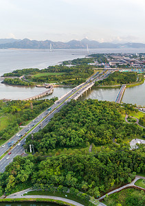 深圳人才公园道路交通摄影图