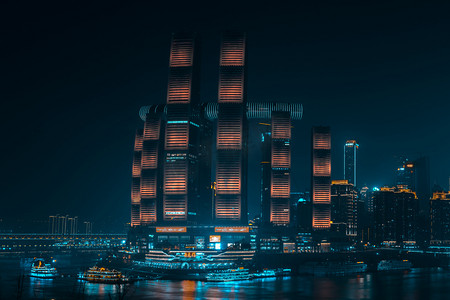 重庆夜景摄影图