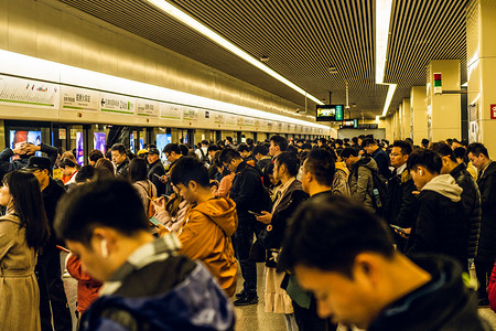 相约上海摄影照片_上海地铁摄影图