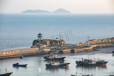 台州海边风景摄影图