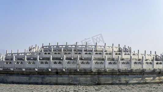 北京皇家祭祀祈福场所天坛圜丘摄影图