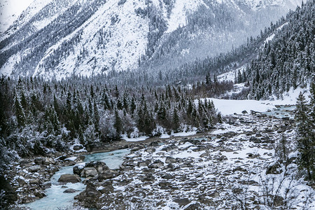 西藏雪山风景摄影图