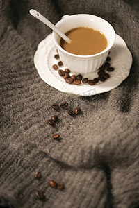 咖啡咖啡豆摄影图