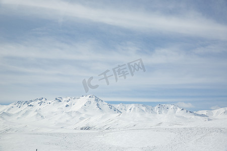 景区雪和山摄影图