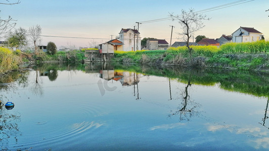 扬州风景摄影照片_乡村生活唯美风景图片摄影图