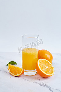 蔬果汁摄影照片_水果橙子摄影图