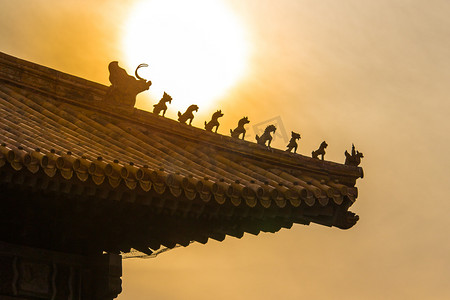 国庆中国风摄影照片_故宫博物院大气建筑摄影