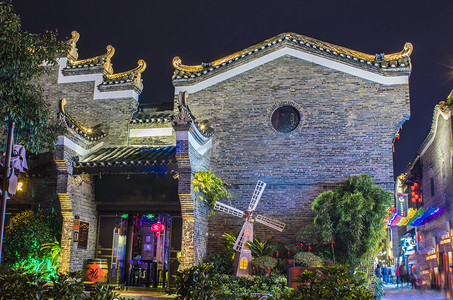 东西巷桂林古风建筑摄影图